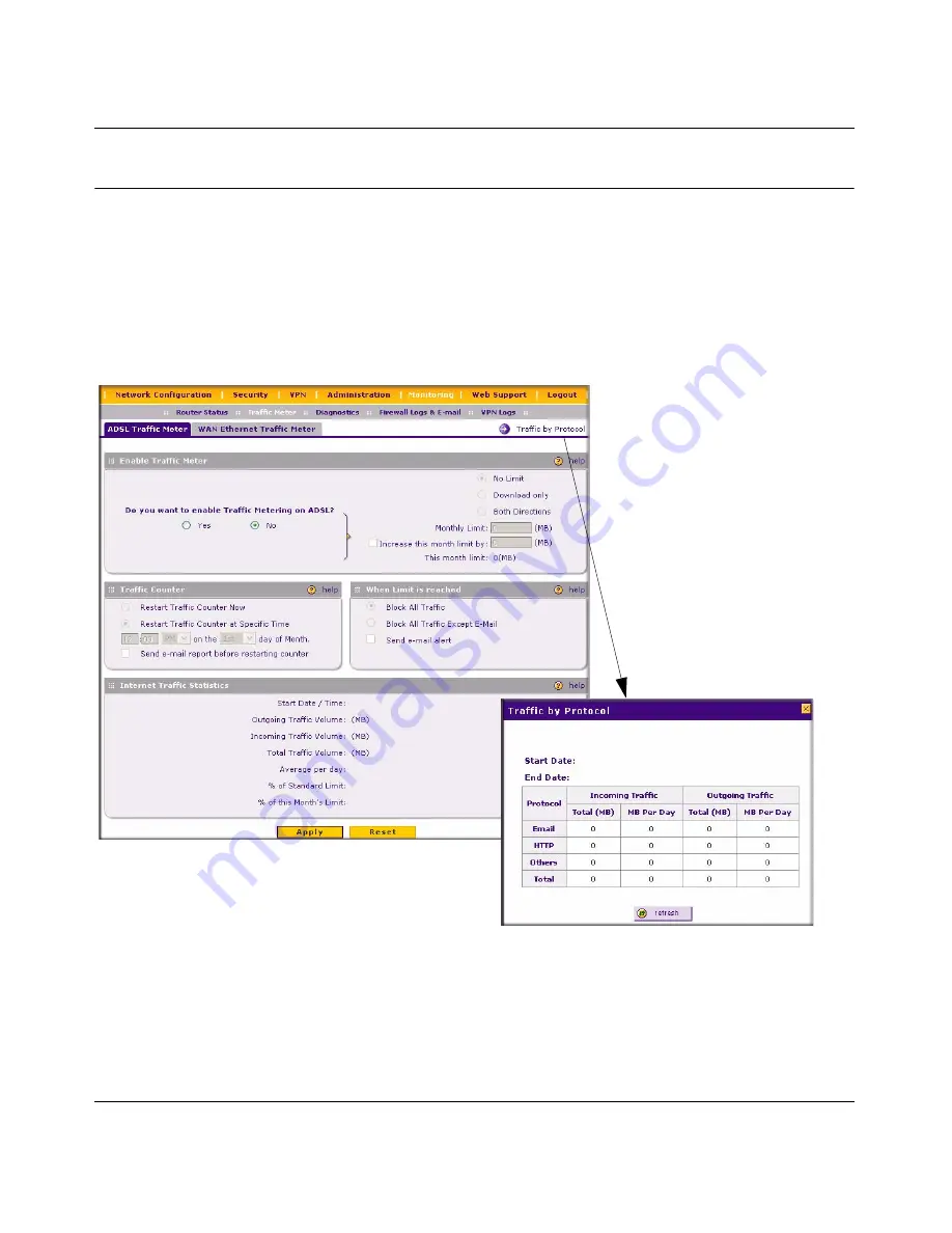 NETGEAR DGFV338 - ProSafe Wireless ADSL Modem VPN Firewall Router Reference Manual Download Page 52