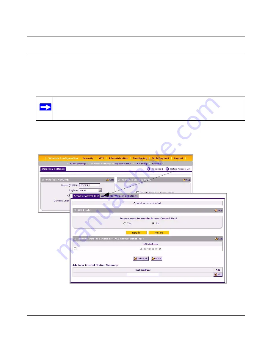 NETGEAR DGFV338 - ProSafe Wireless ADSL Modem VPN Firewall Router Reference Manual Download Page 71