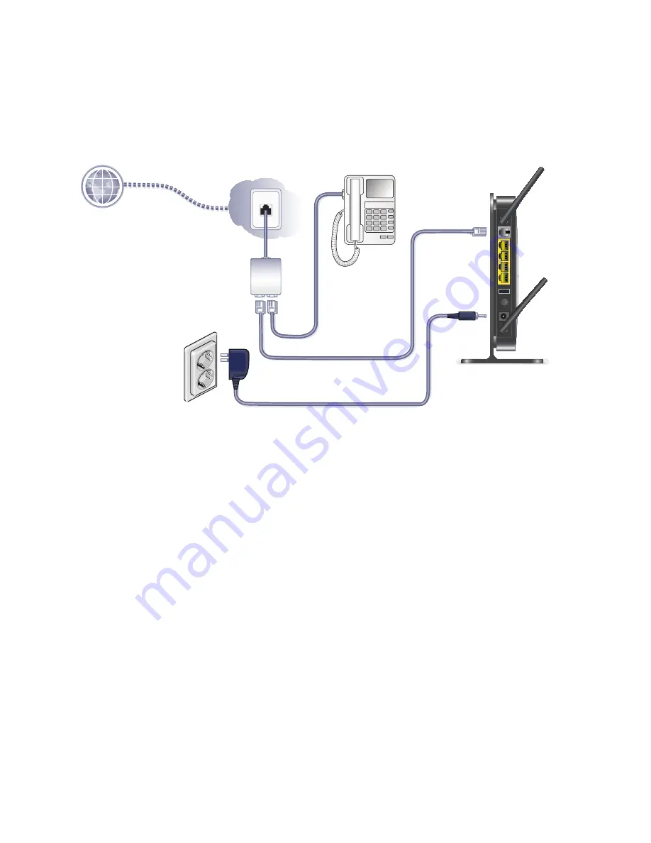 NETGEAR DGN2200v3 (German) Installationsanleitung Download Page 6