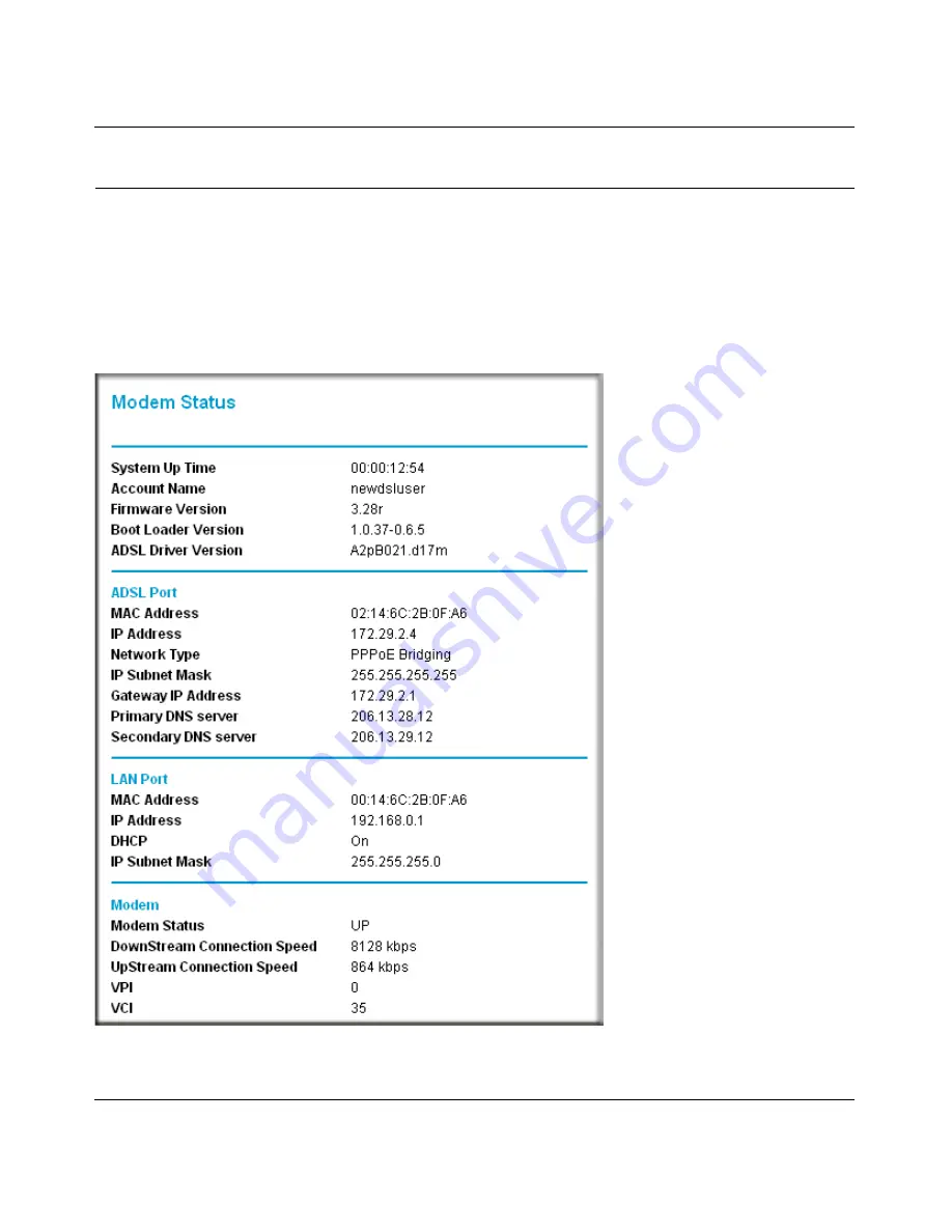 NETGEAR DM111P - ADSL2+ Ethernet Modem Reference Manual Download Page 33