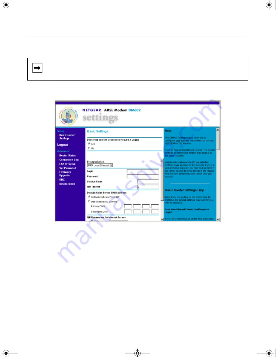 NETGEAR DM602 - ADSL-Modem - 8 Mbps DSL Modem Reference Manual Download Page 36