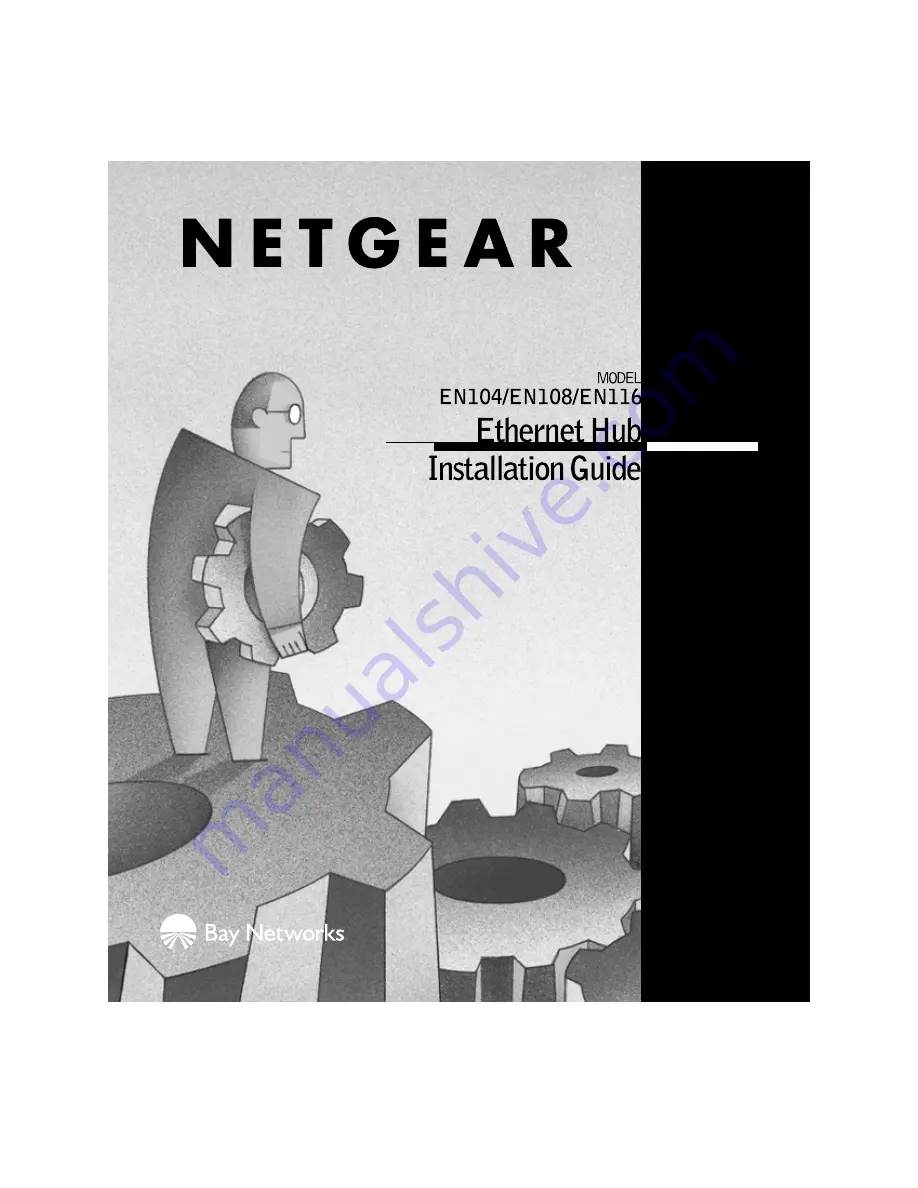 NETGEAR EN104 - Hub - EN Скачать руководство пользователя страница 1