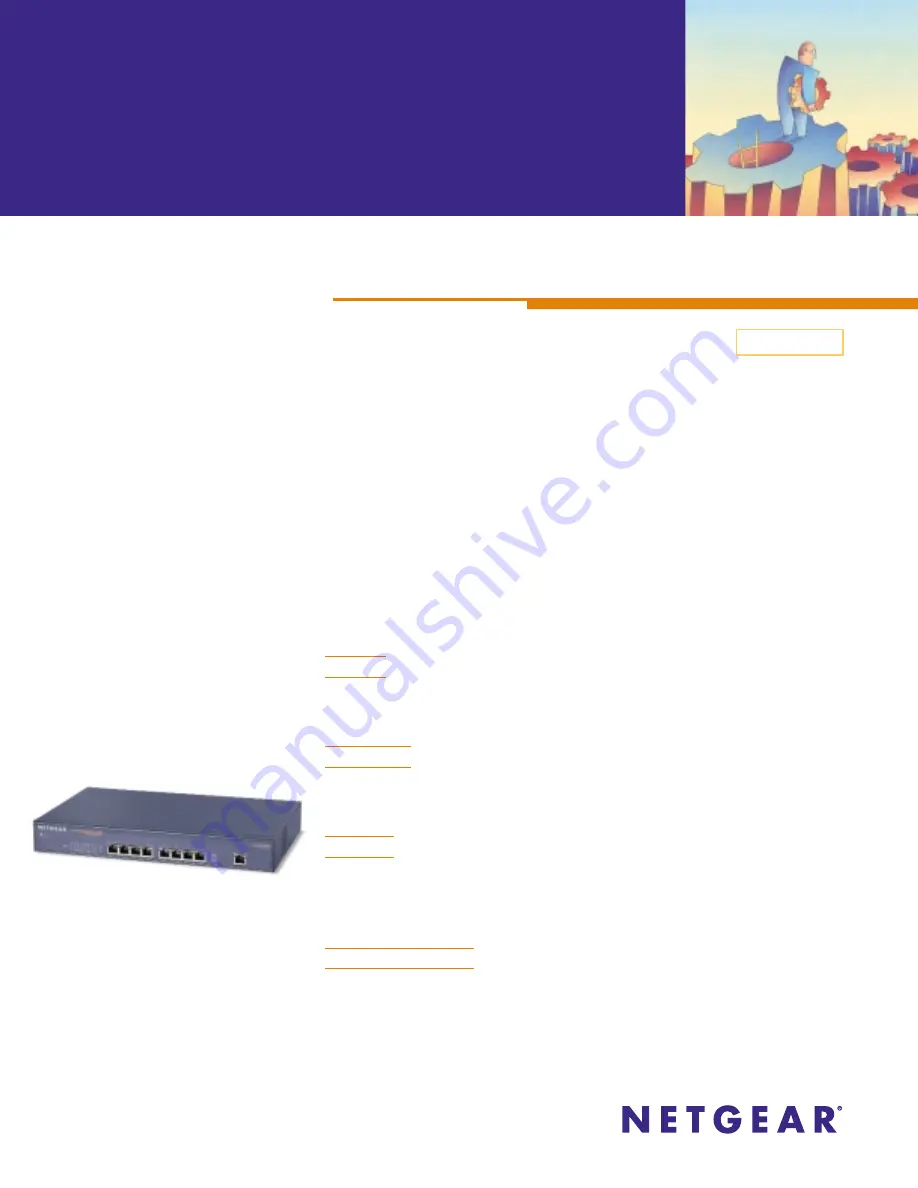 NETGEAR FS509T Brochure & Specs Download Page 1