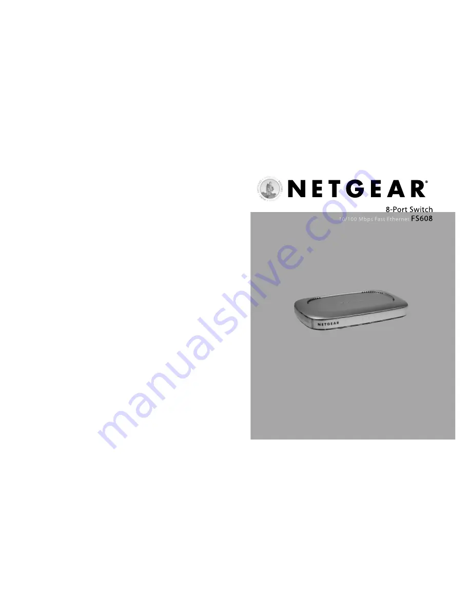 NETGEAR FS608 Installation Manual Download Page 1