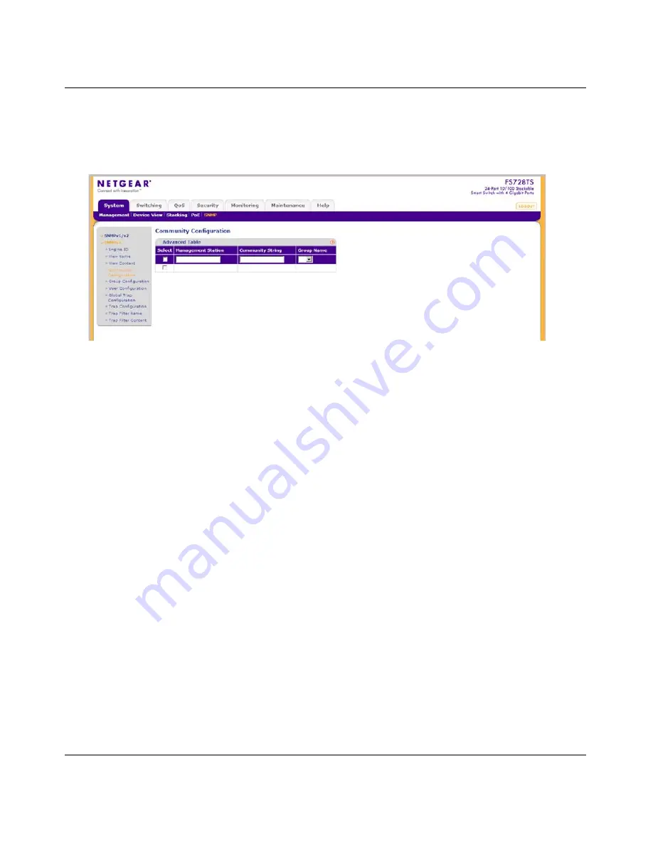 NETGEAR FS700TS Software Administration Manual Download Page 65