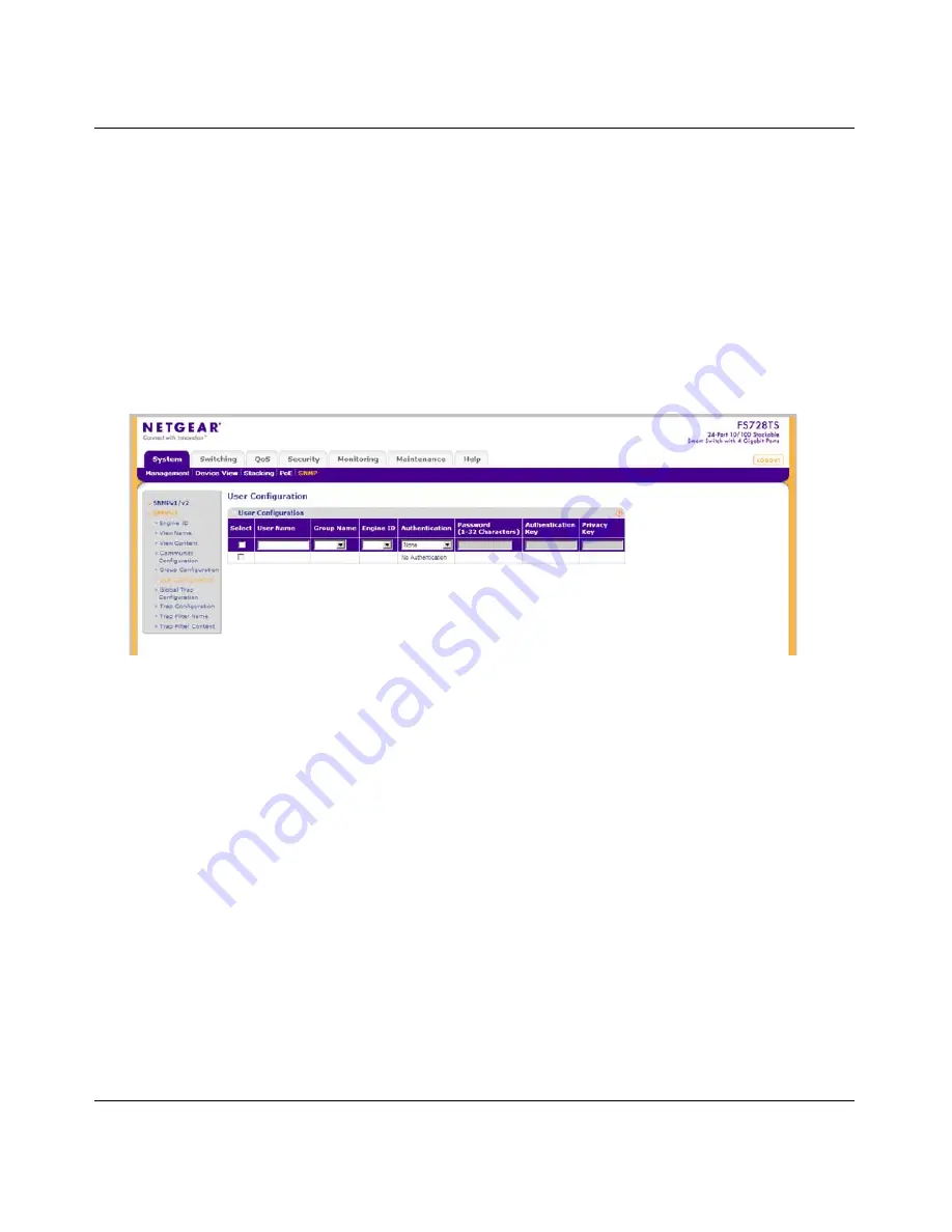 NETGEAR FS700TS Software Administration Manual Download Page 68