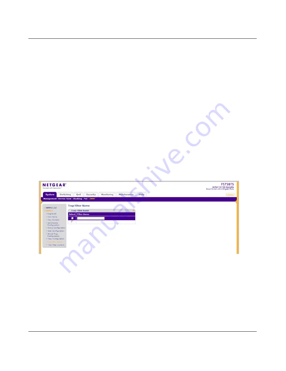 NETGEAR FS700TS Software Administration Manual Download Page 73