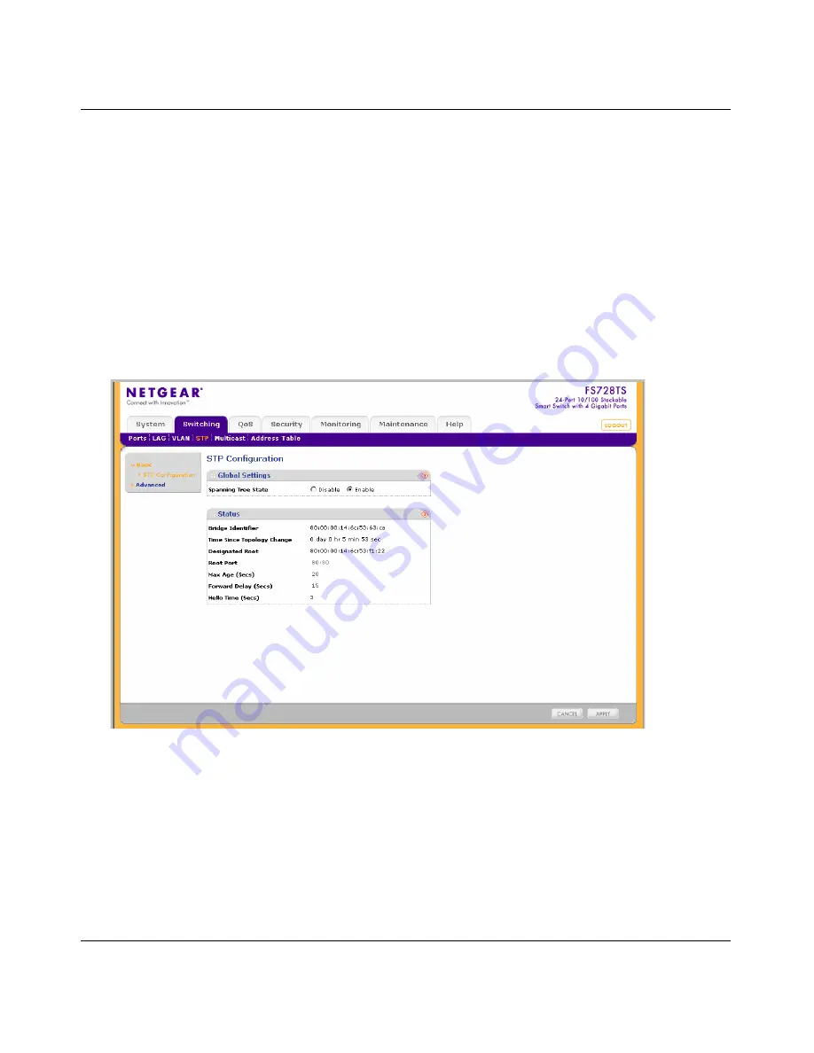 NETGEAR FS700TS Software Administration Manual Download Page 98