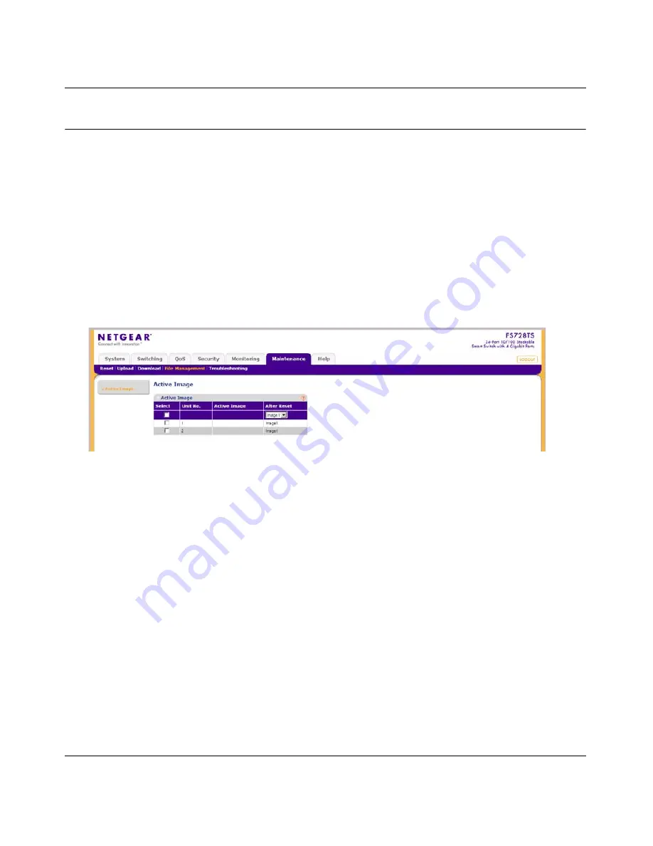 NETGEAR FS700TS Software Administration Manual Download Page 180