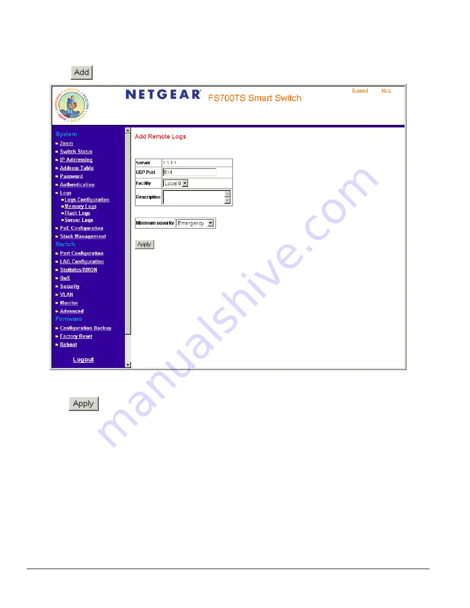 NETGEAR FS728TS - ProSafe Smart Switch User Manual Download Page 51