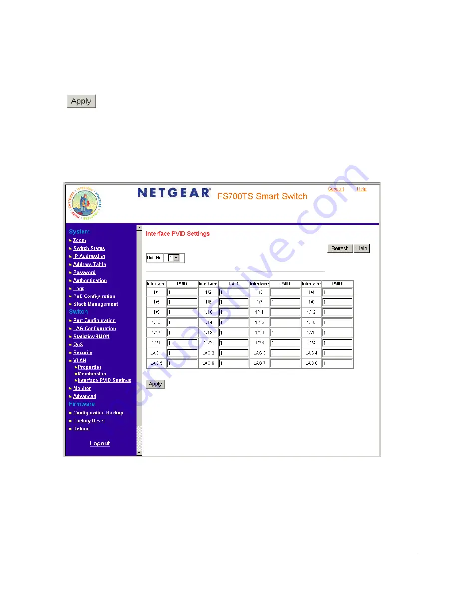 NETGEAR FS728TS - ProSafe Smart Switch User Manual Download Page 65