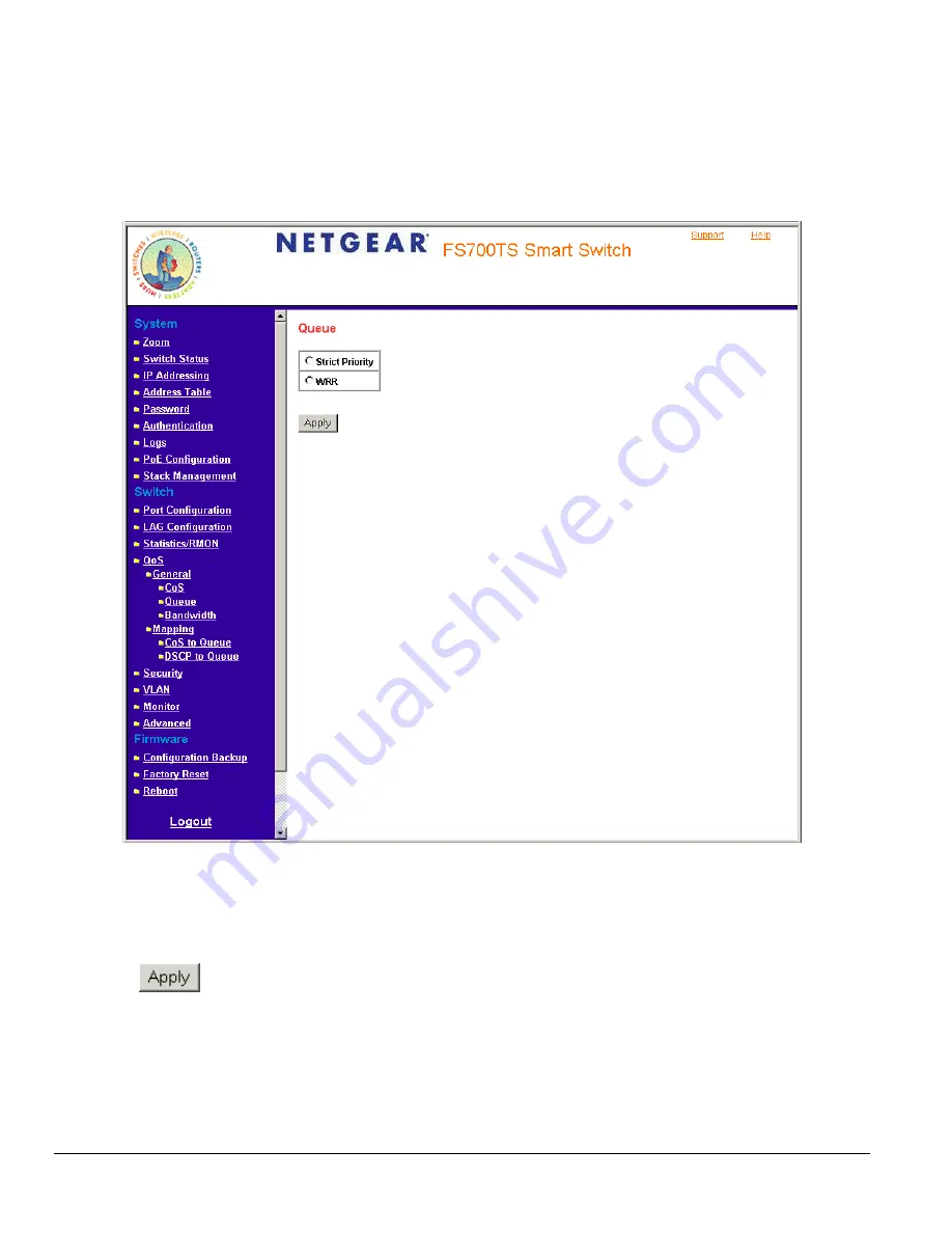 NETGEAR FS728TS - ProSafe Smart Switch User Manual Download Page 81