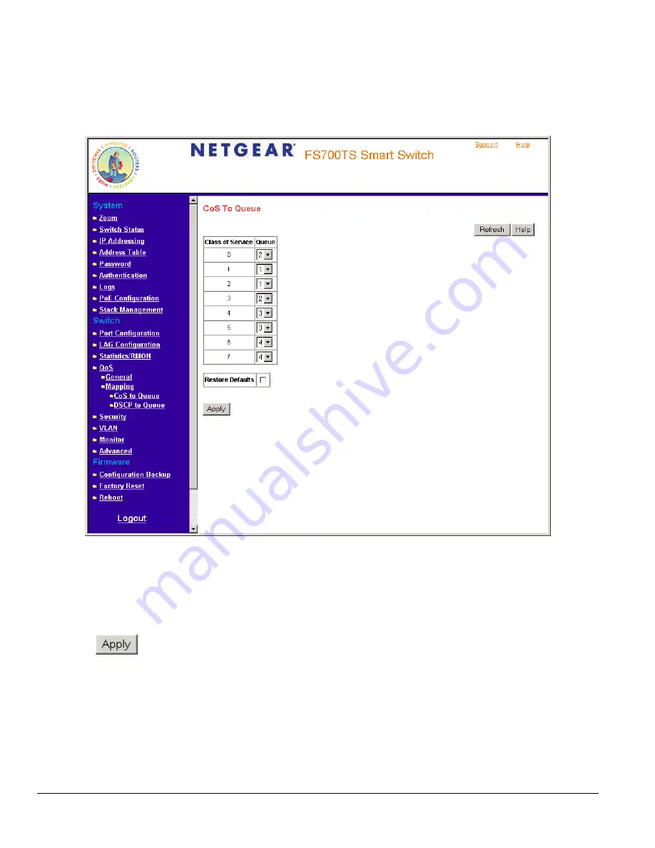 NETGEAR FS728TS - ProSafe Smart Switch User Manual Download Page 84