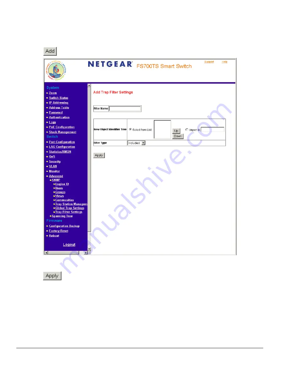 NETGEAR FS728TS - ProSafe Smart Switch User Manual Download Page 104