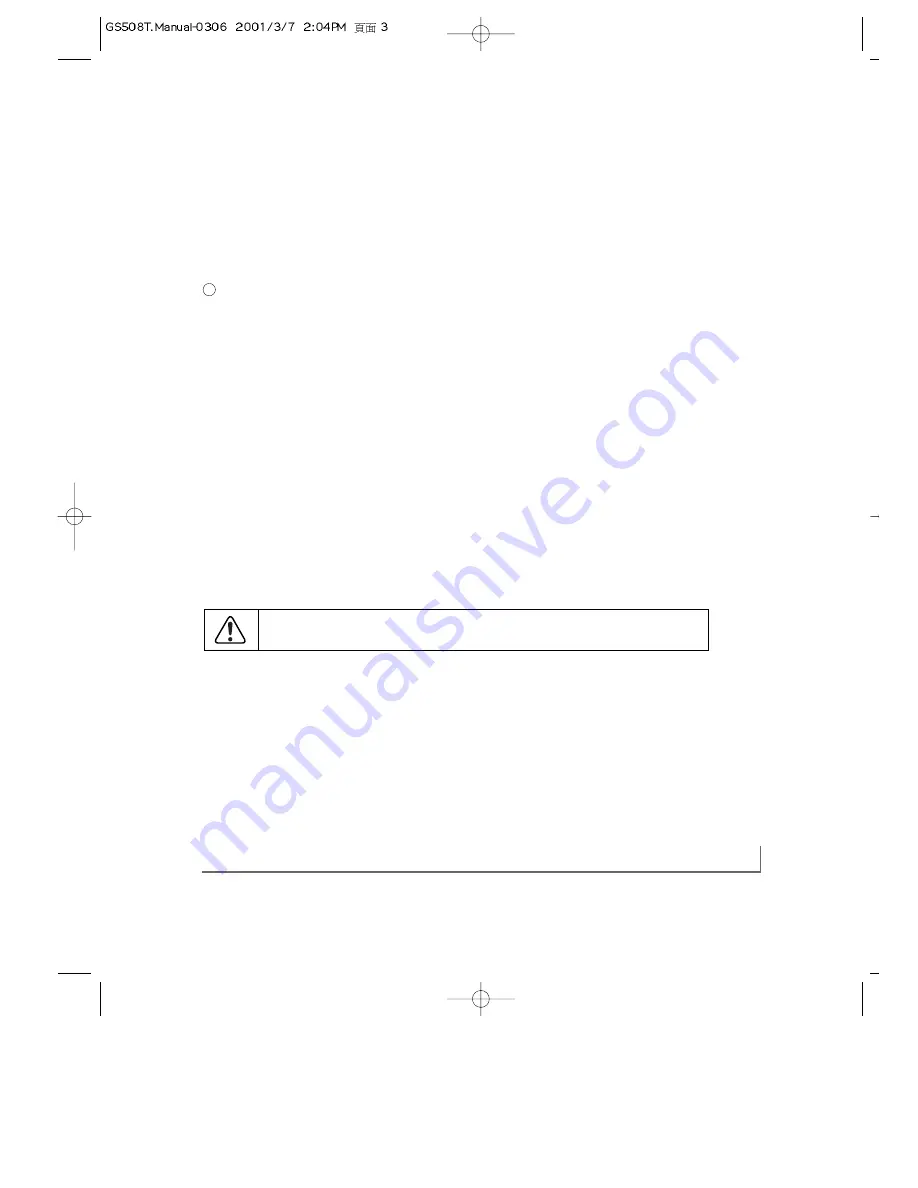 NETGEAR GS508T - Switch Installation Manual Download Page 3