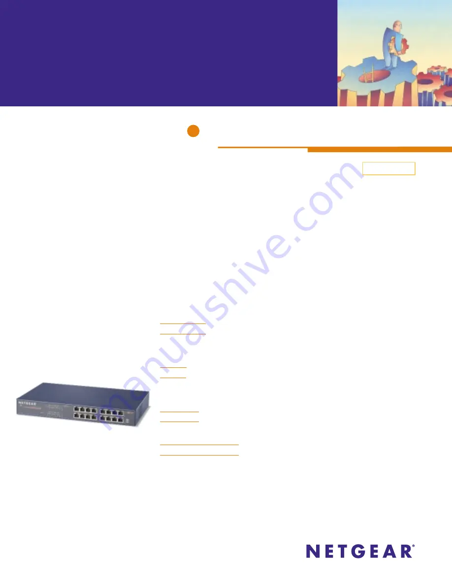 NETGEAR GS516T - ProSafe Switch Скачать руководство пользователя страница 1