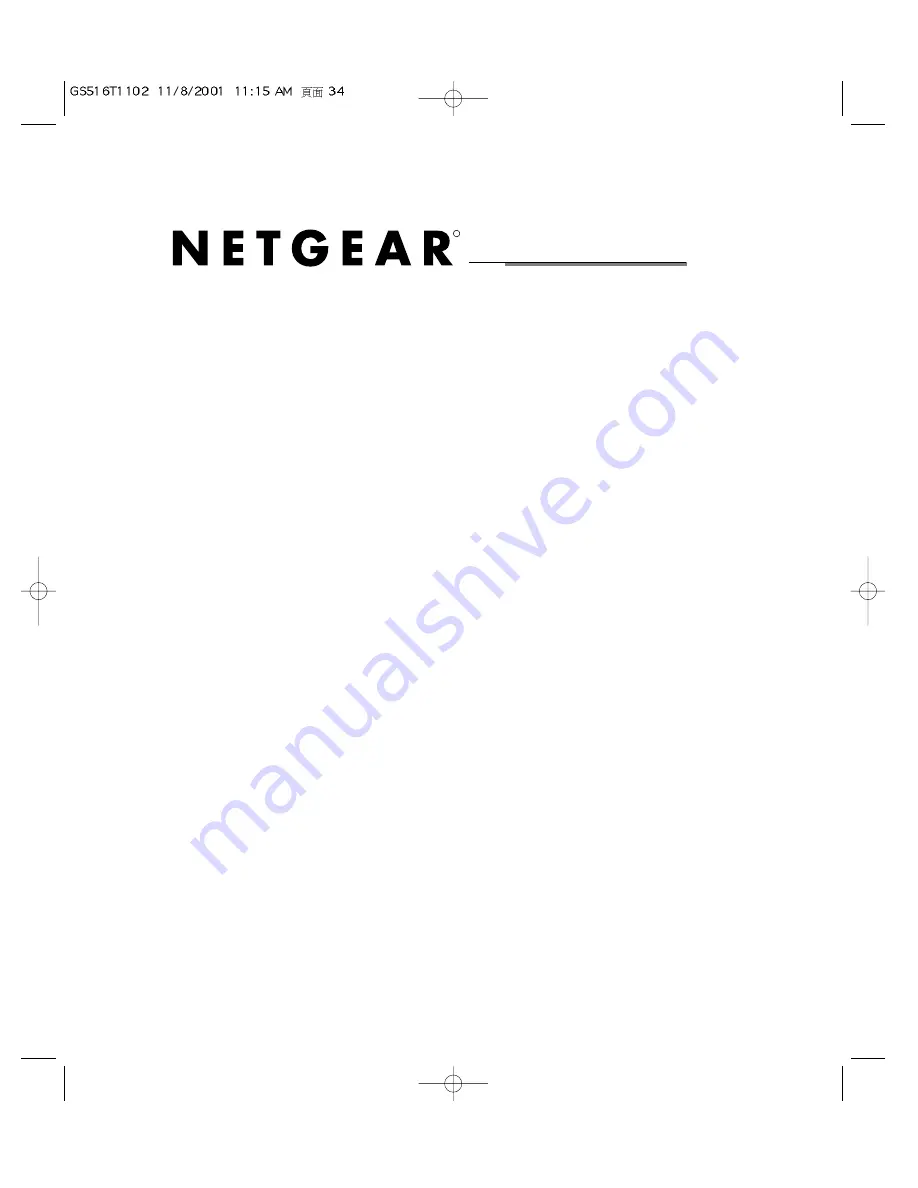 NETGEAR GS516T - ProSafe Switch Installation Manual Download Page 34