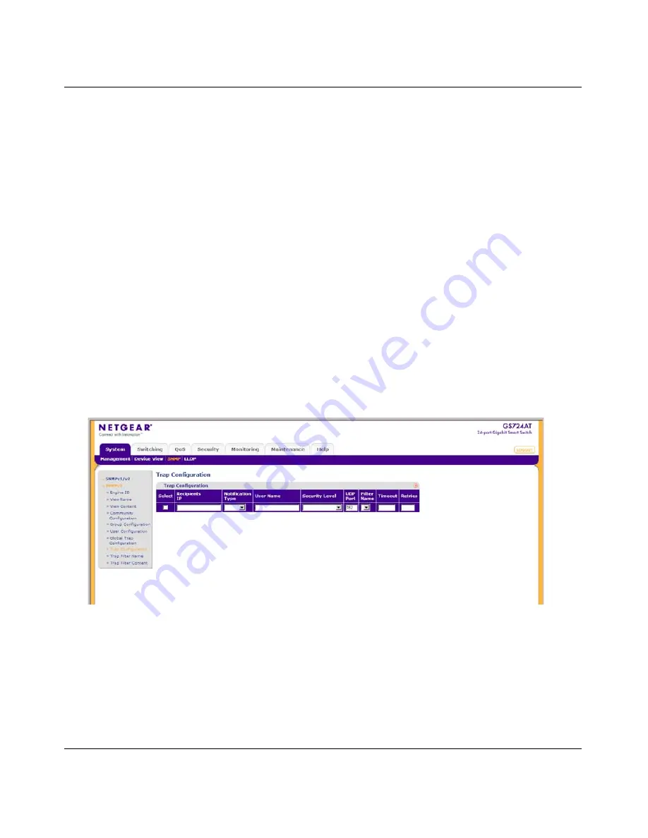 NETGEAR GS700AT Smart Switch Administration Manual Download Page 55