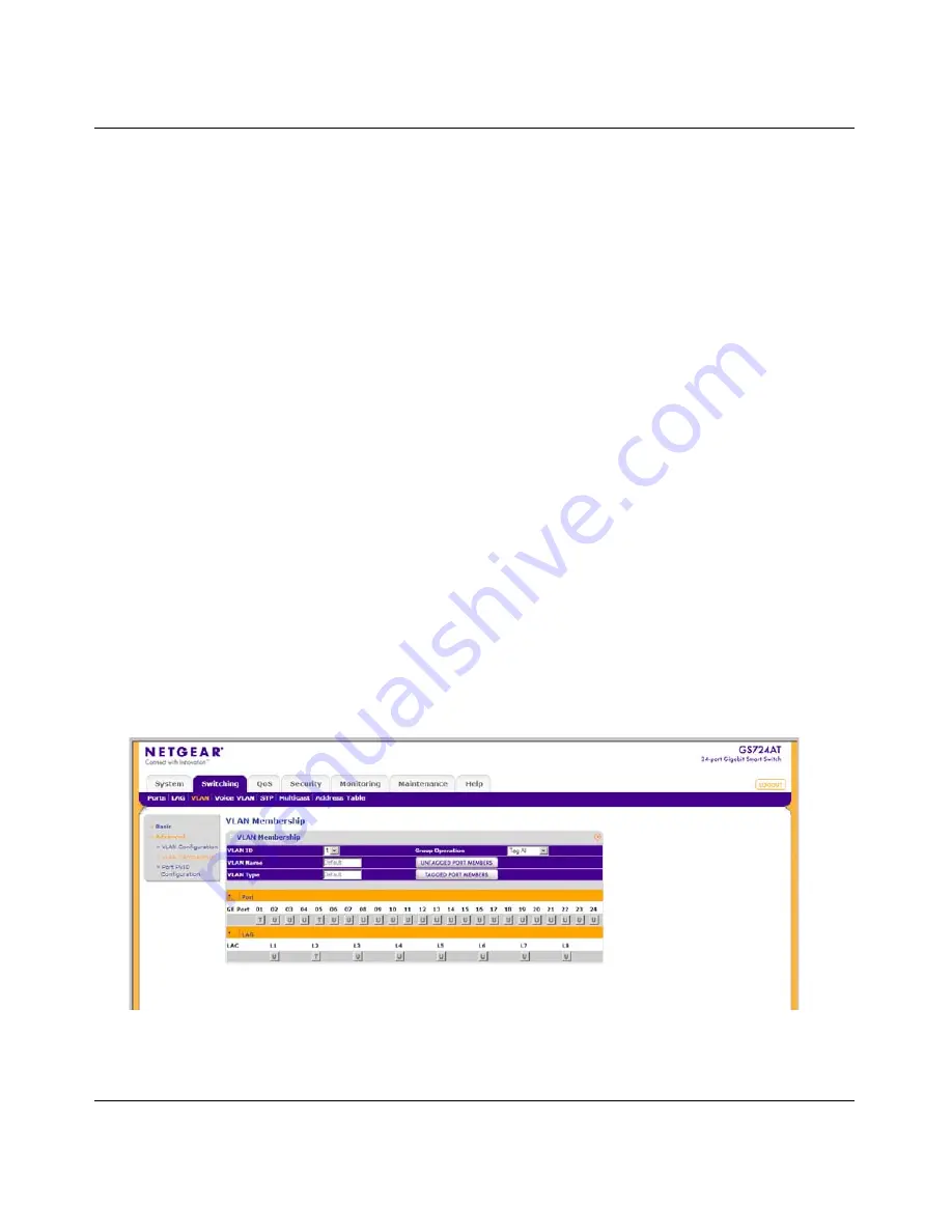 NETGEAR GS700AT Smart Switch Administration Manual Download Page 94