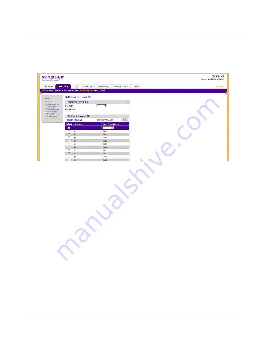 NETGEAR GS700AT Smart Switch Administration Manual Download Page 121