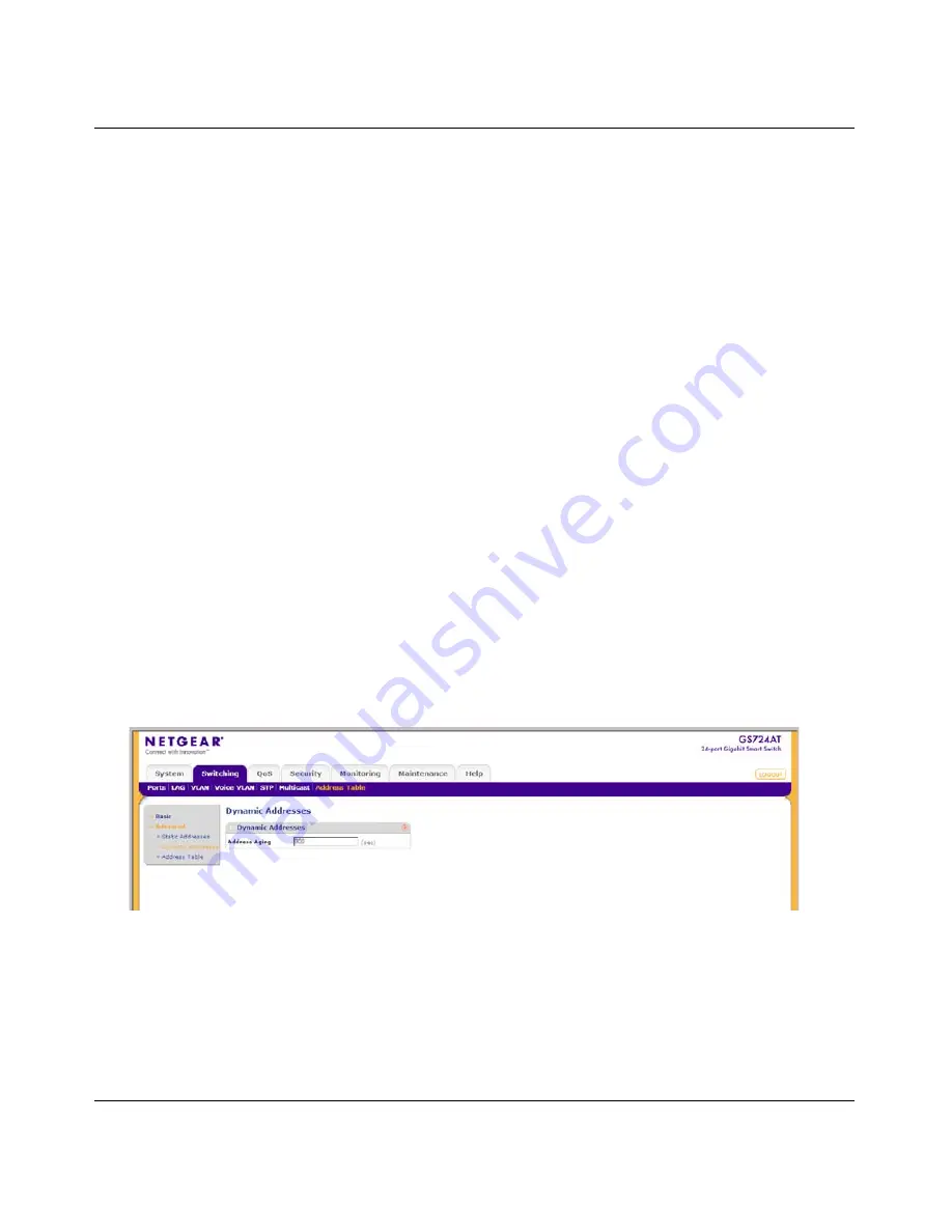 NETGEAR GS700AT Smart Switch Administration Manual Download Page 125