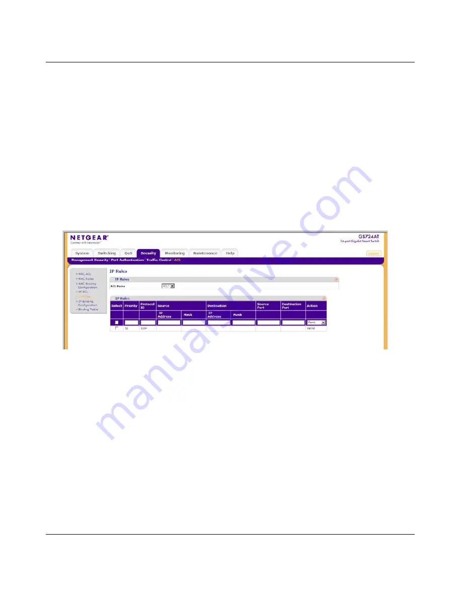 NETGEAR GS700AT Smart Switch Administration Manual Download Page 161