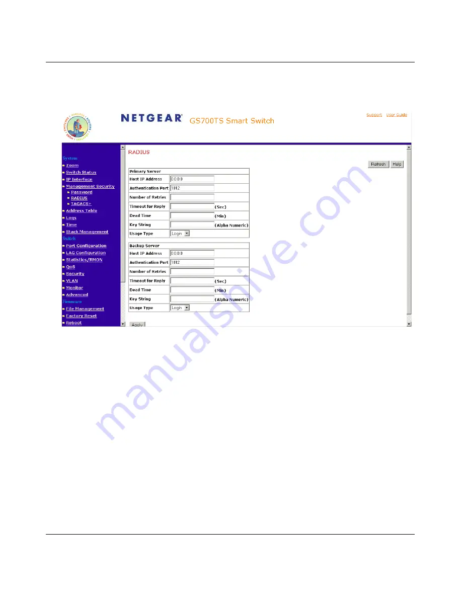 NETGEAR GS700TS Series User Manual Download Page 68