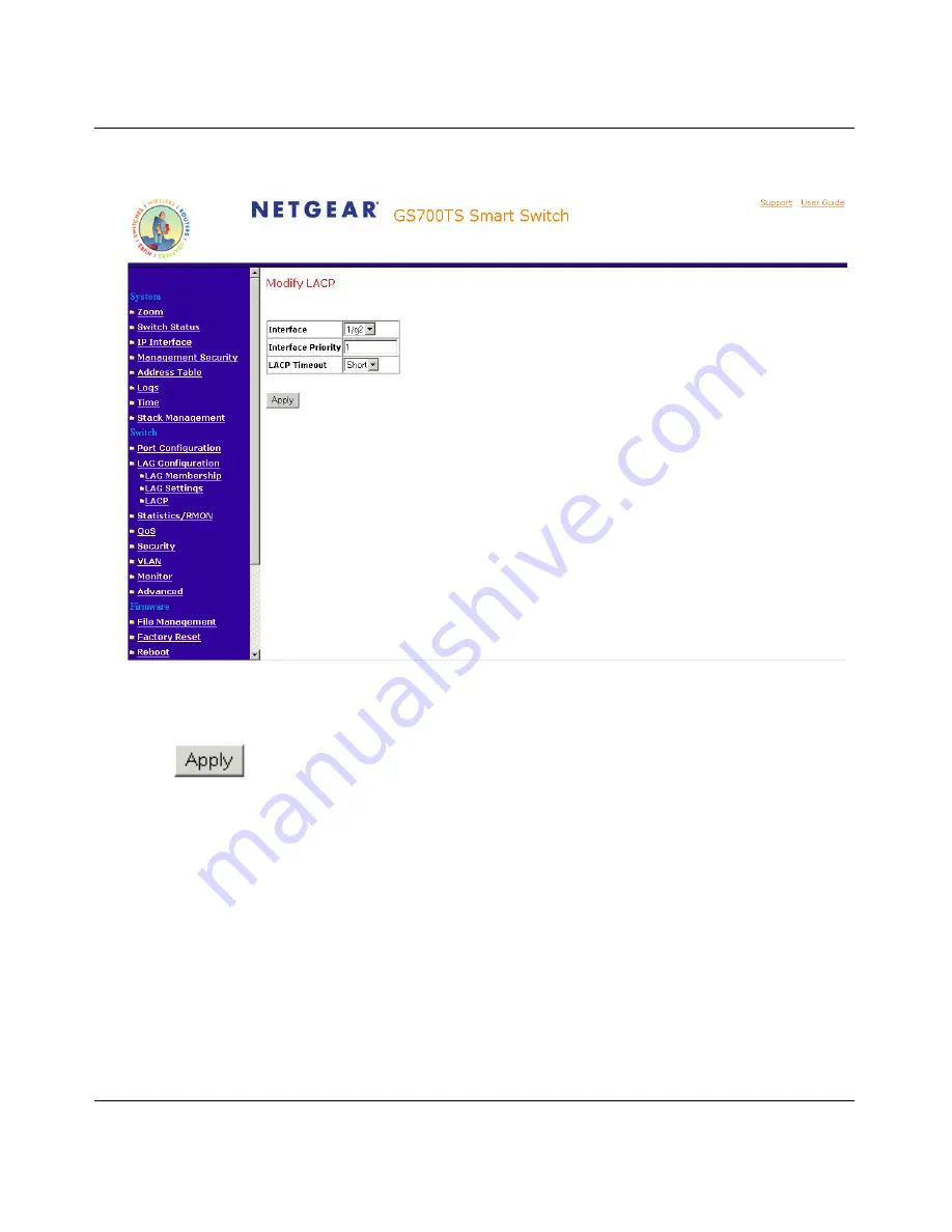 NETGEAR GS700TS Series User Manual Download Page 92