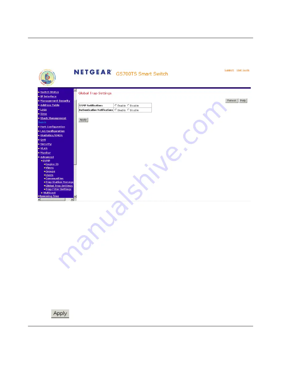 NETGEAR GS700TS Series User Manual Download Page 144