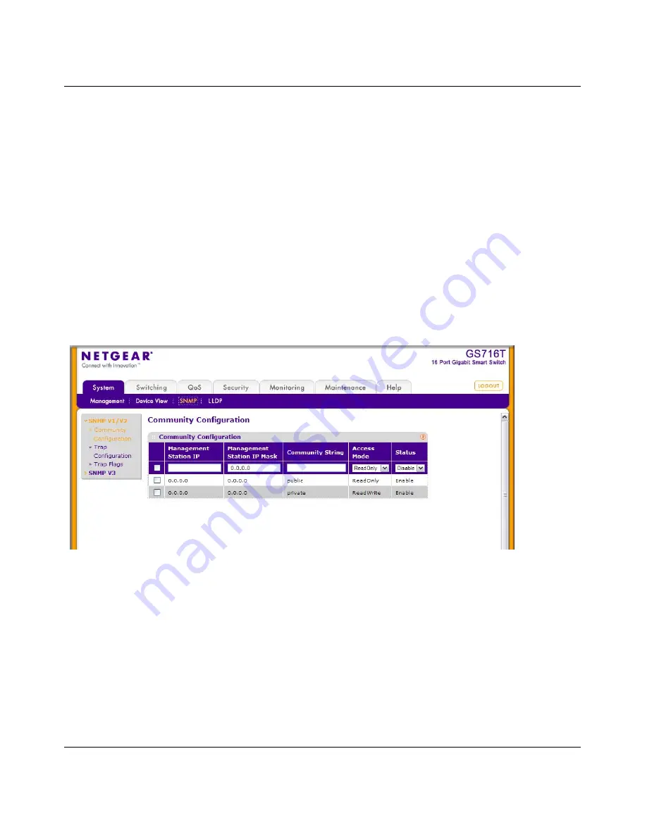 NETGEAR GS716Tv2 - ProSafe Gigabit Managed Switch Admin Manual Download Page 49