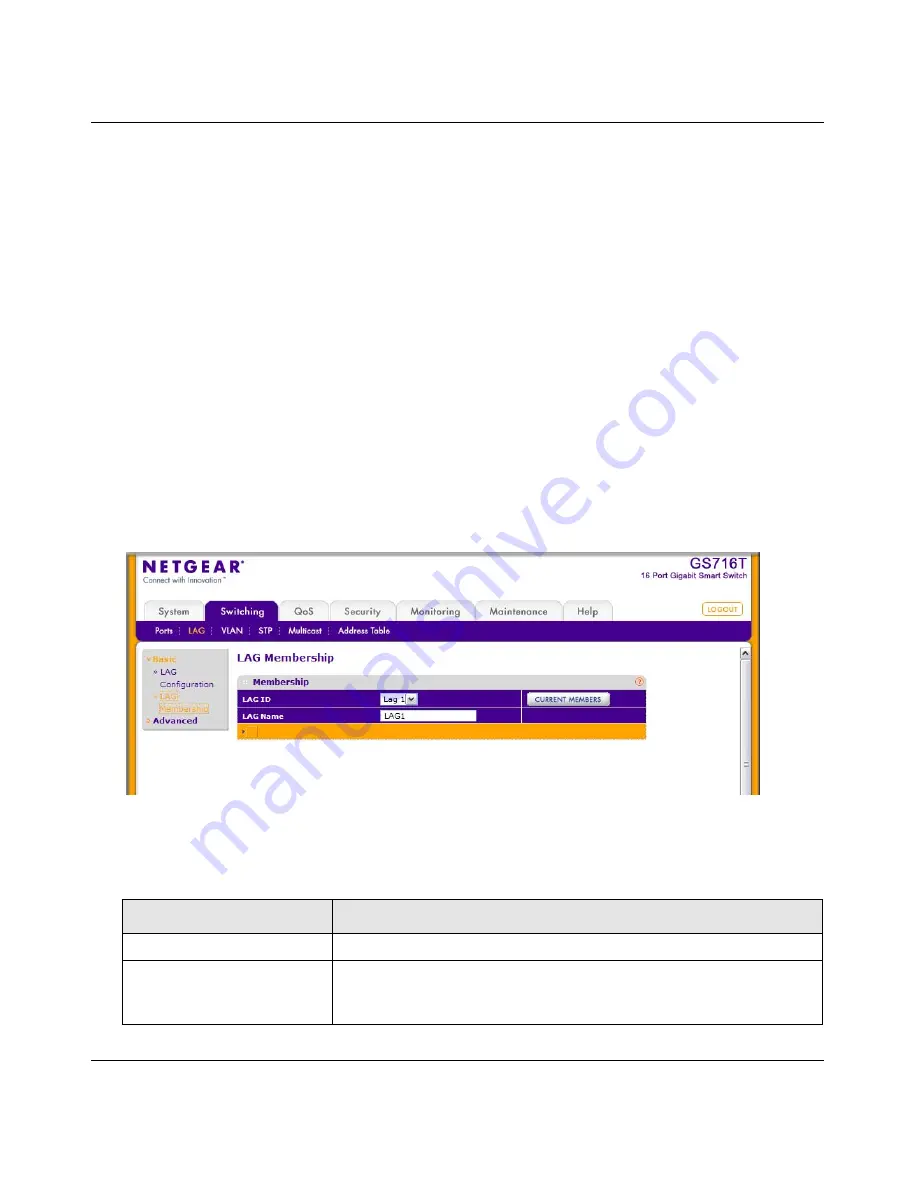 NETGEAR GS716Tv2 - ProSafe Gigabit Managed Switch Admin Manual Download Page 71