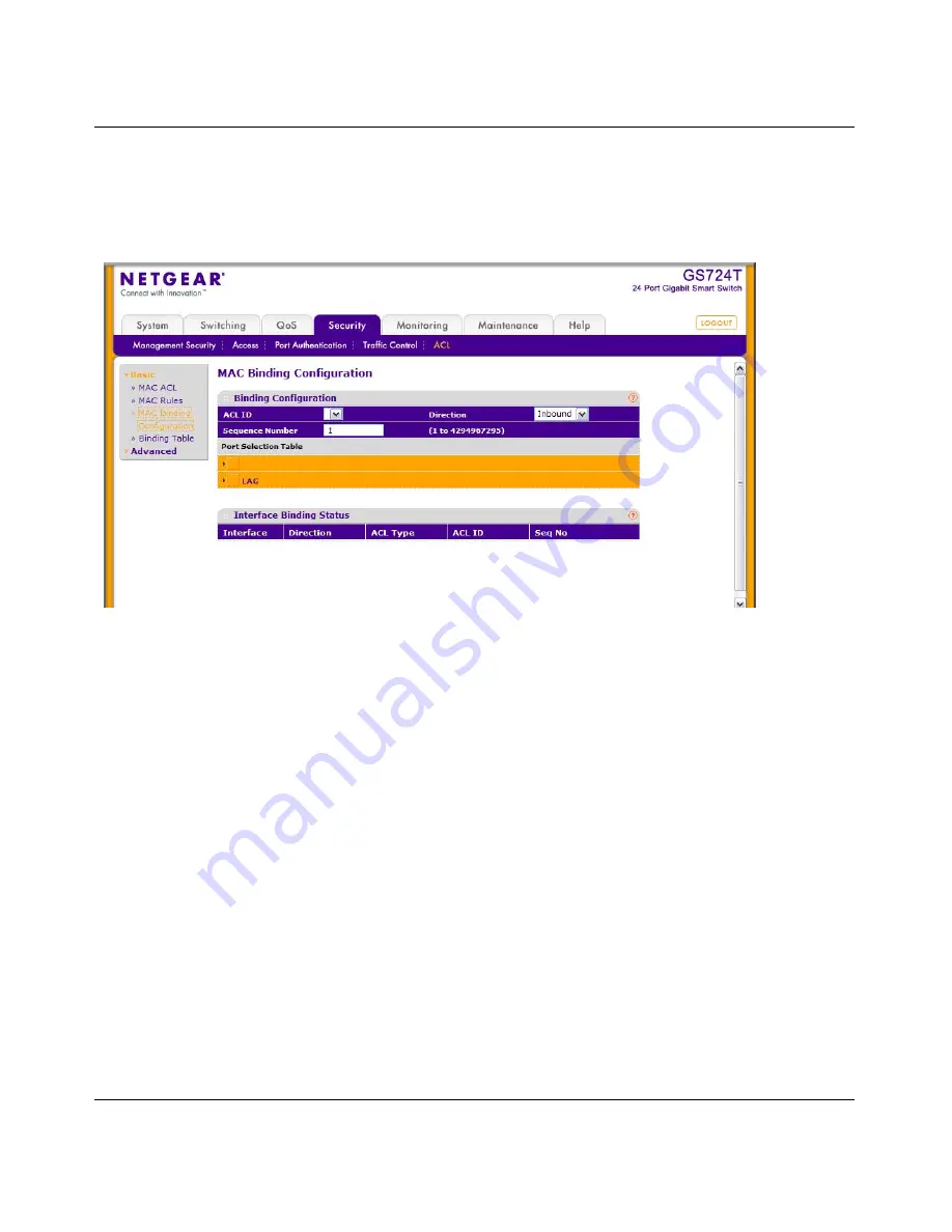 NETGEAR GS716Tv2 - ProSafe Gigabit Managed Switch Admin Manual Download Page 232