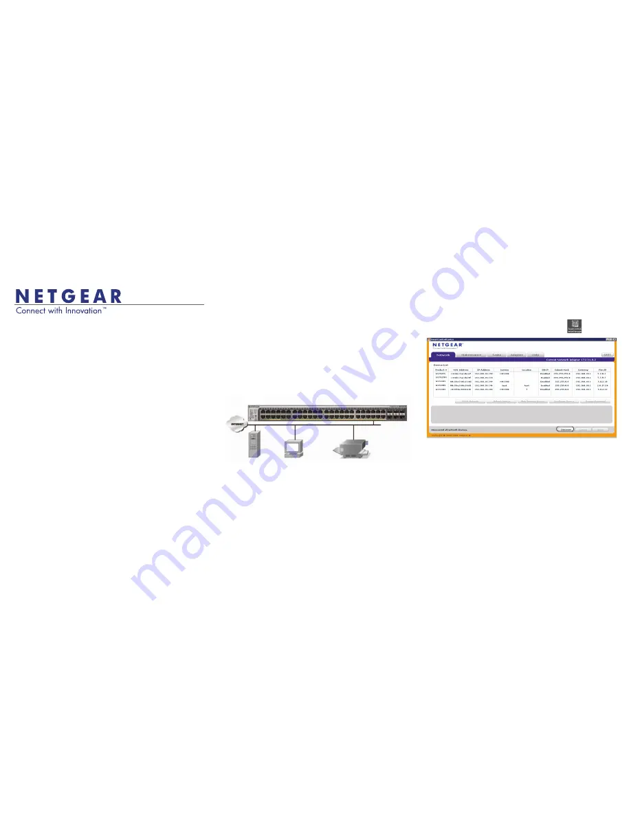 NETGEAR GS728TPS Smart Switch (German) Installationsanleitung Download Page 1