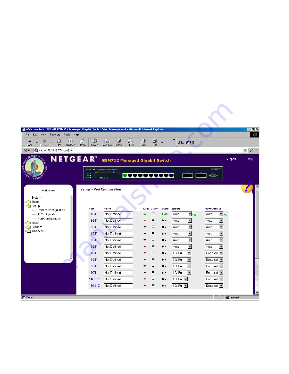 NETGEAR GSM712 Installation Manual Download Page 68