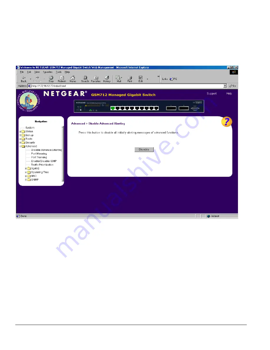 NETGEAR GSM712 Installation Manual Download Page 74