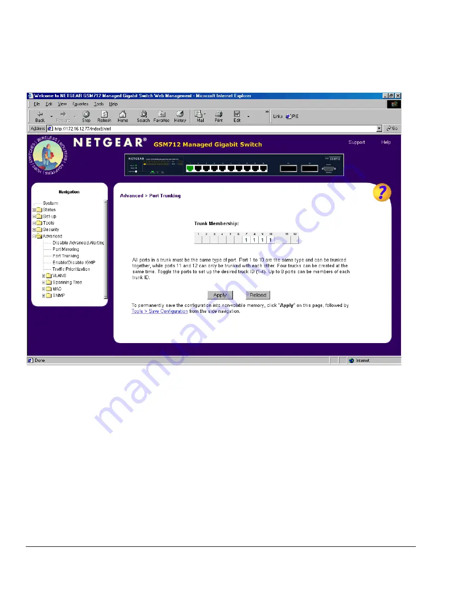 NETGEAR GSM712 Installation Manual Download Page 76