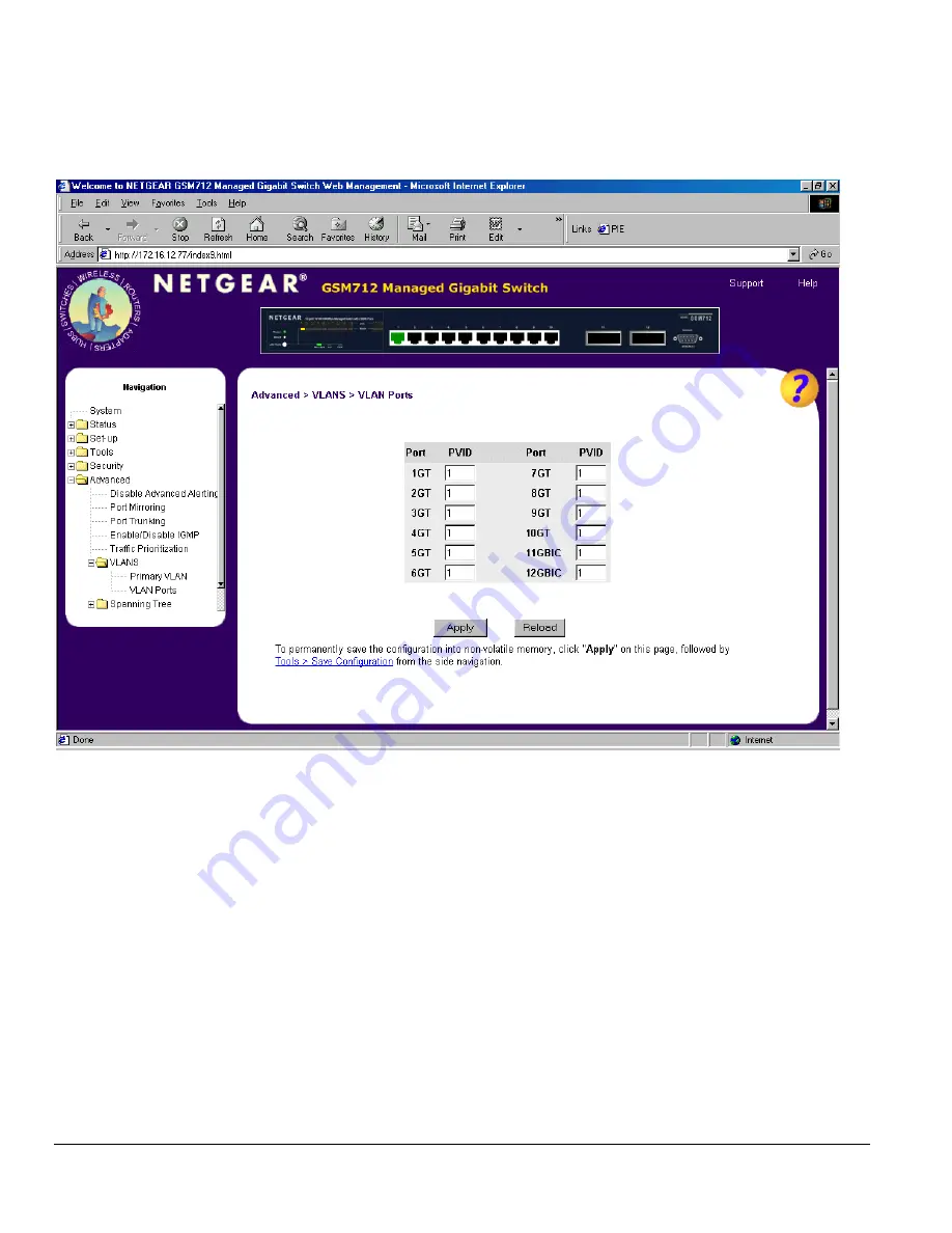 NETGEAR GSM712 Installation Manual Download Page 80