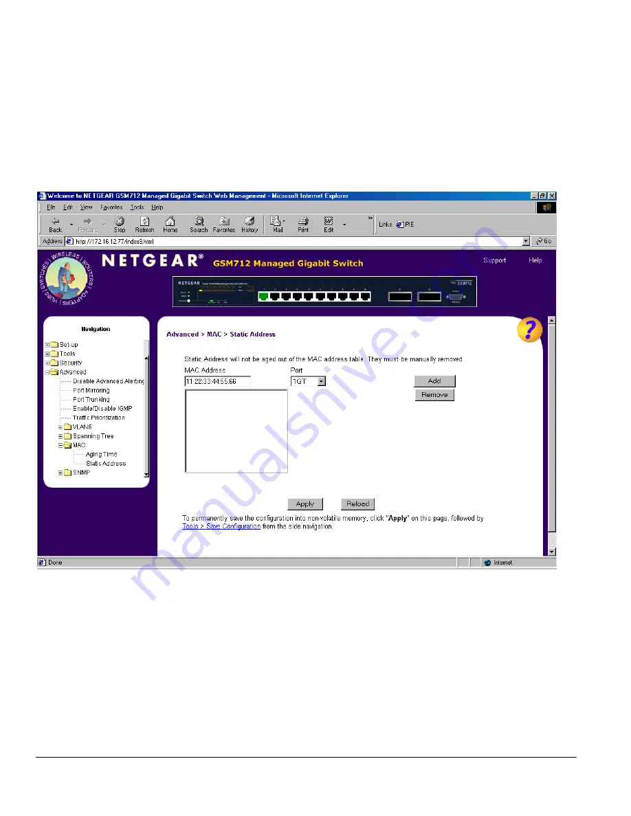 NETGEAR GSM712 Installation Manual Download Page 85