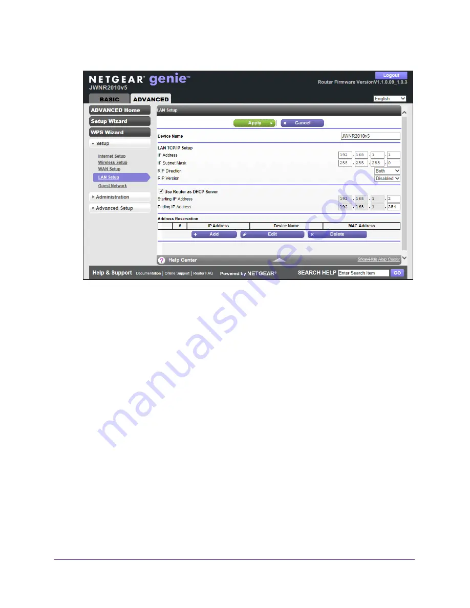 NETGEAR JWNR2010v5 User Manual Download Page 47