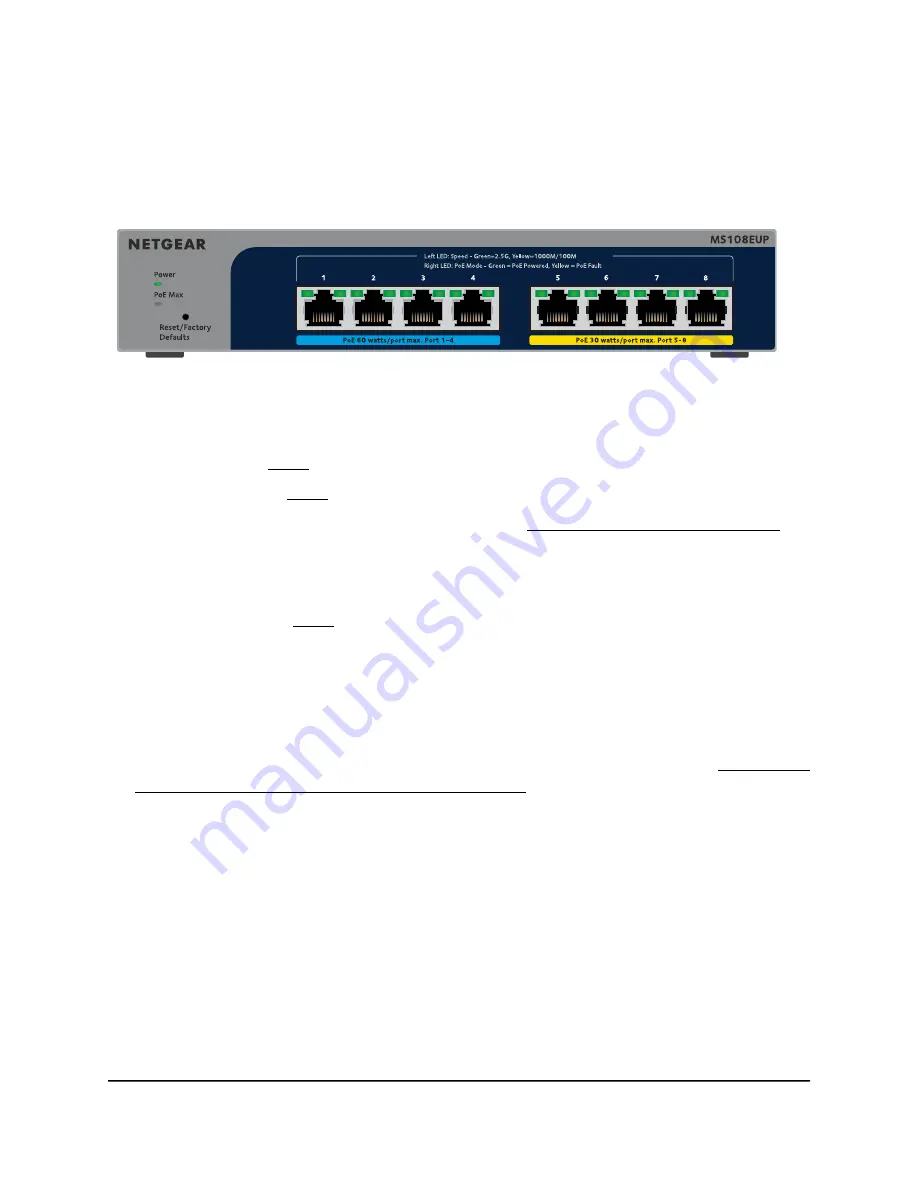 NETGEAR MS108EUP Hardware Installation Manual Download Page 12