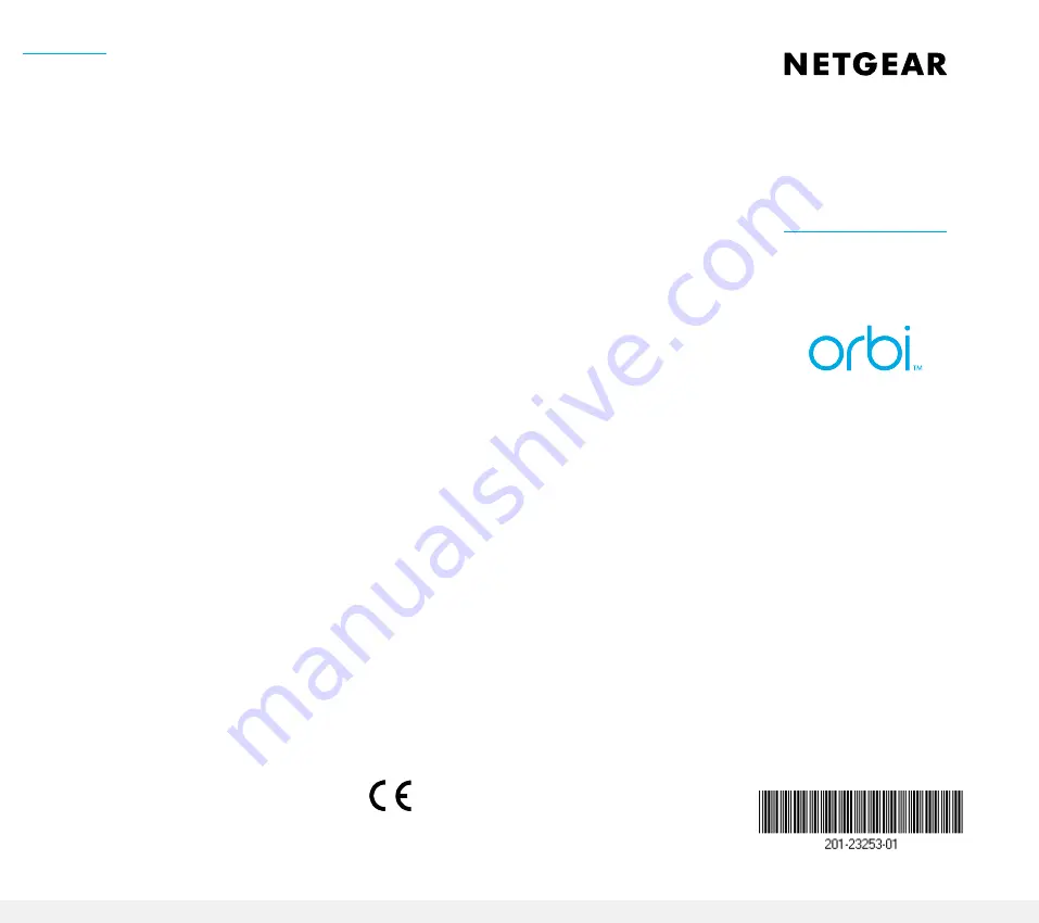 NETGEAR Orbi RBK50 Quick Reference Download Page 1