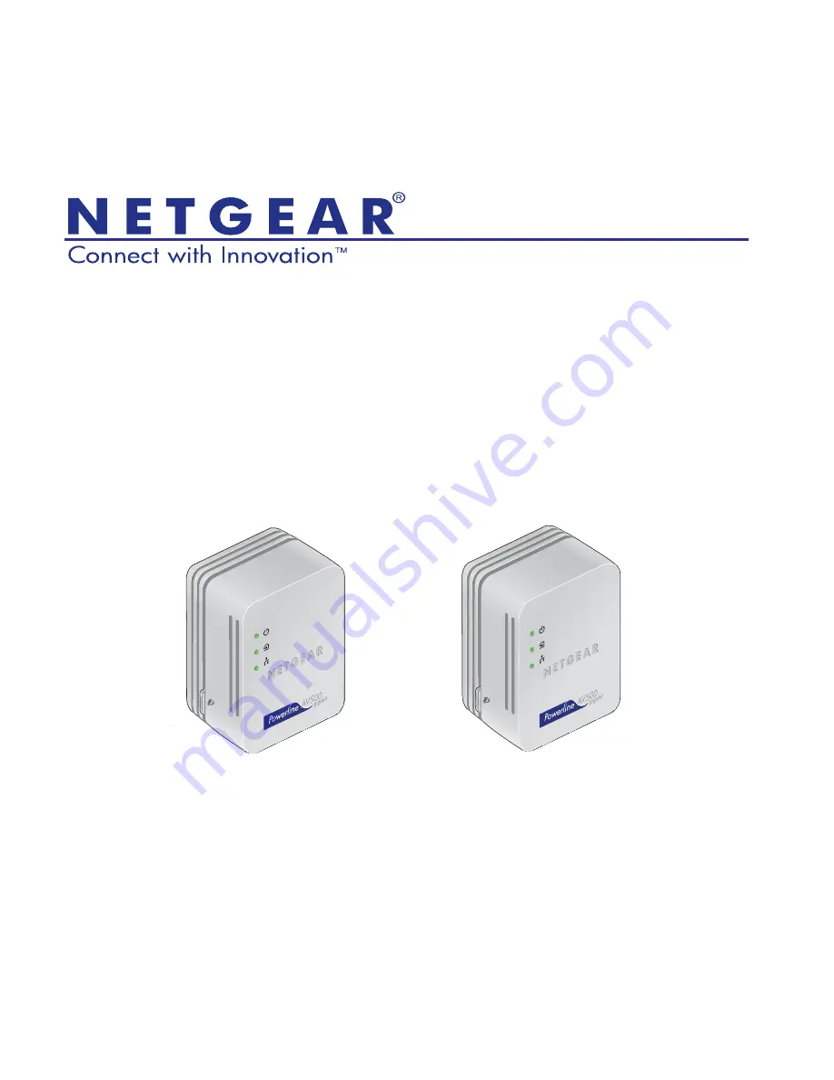 NETGEAR Powerline Nano500 Set XAVB5101 Installation Manual Download Page 1