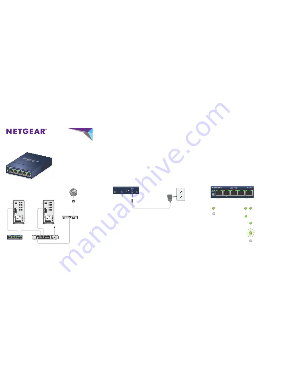 NETGEAR ProSAFE GS105v5 Installation Manual Download Page 1