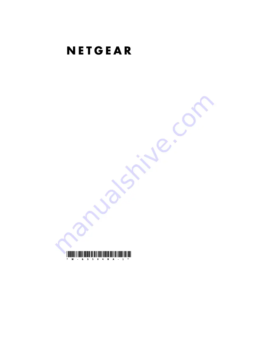 NETGEAR ProSafe GS504 Installation Manual Download Page 13