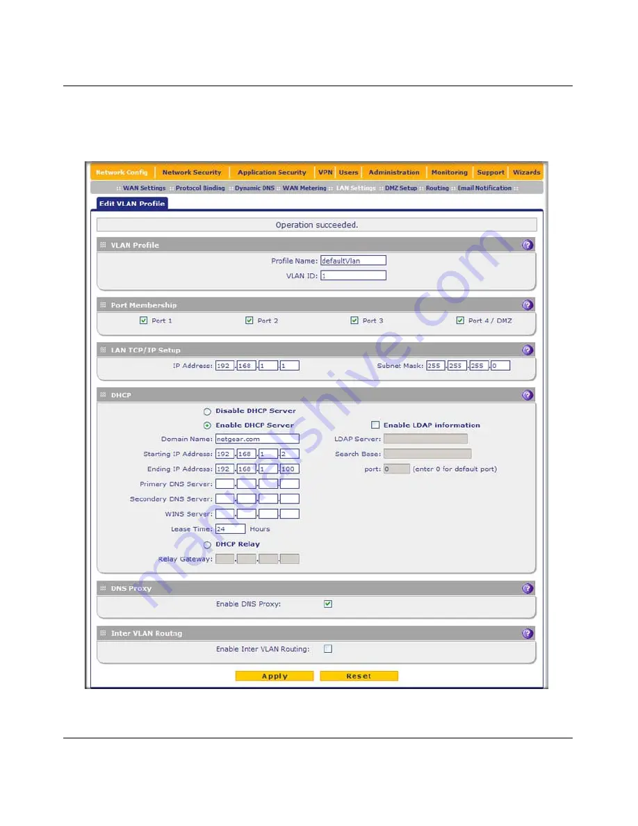 NETGEAR ProSecure Appliance Reference Manual Download Page 93