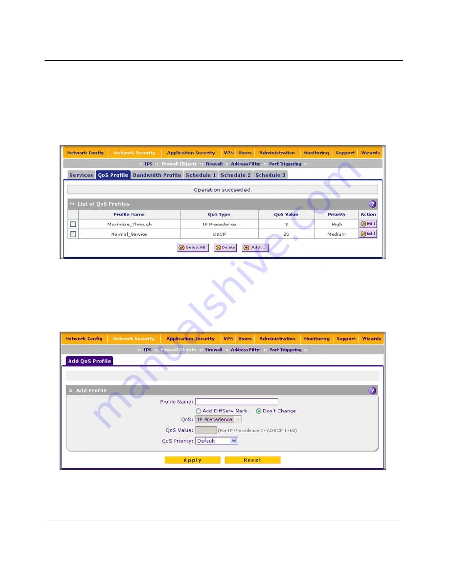 NETGEAR ProSecure Appliance Reference Manual Download Page 150