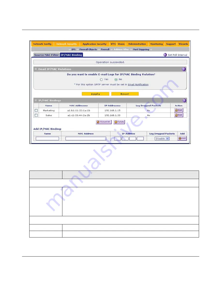 NETGEAR ProSecure Appliance Reference Manual Download Page 159