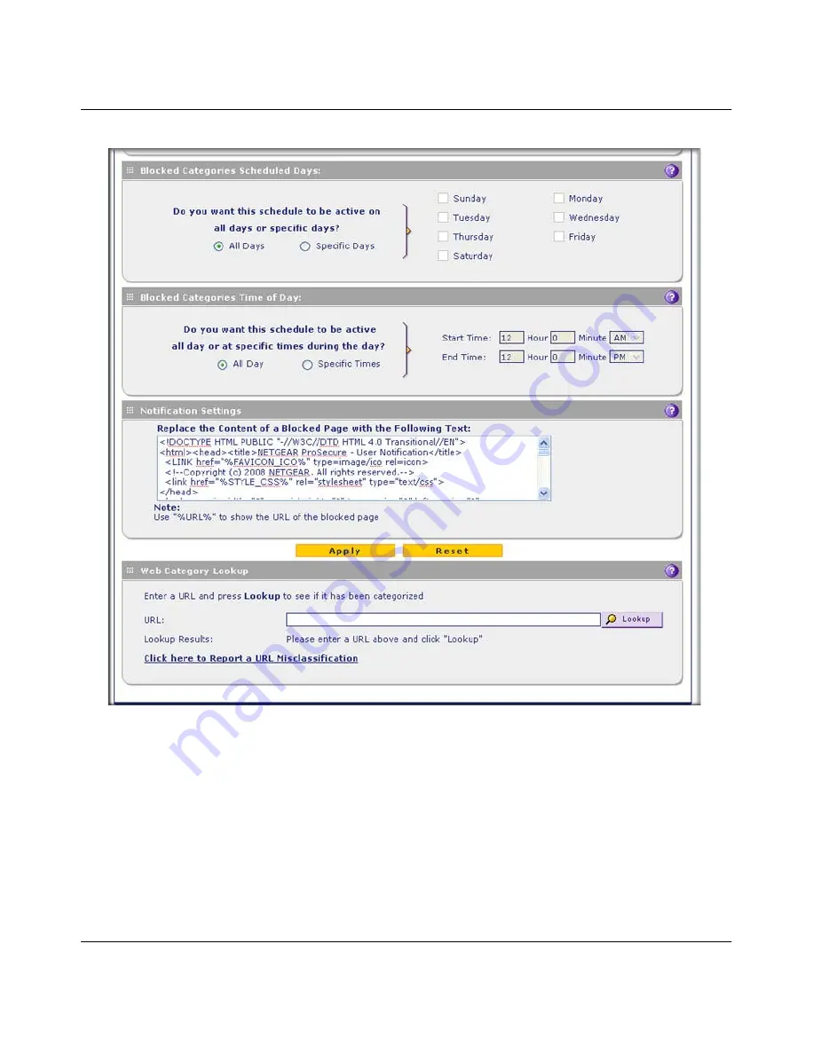 NETGEAR ProSecure Appliance Reference Manual Download Page 193