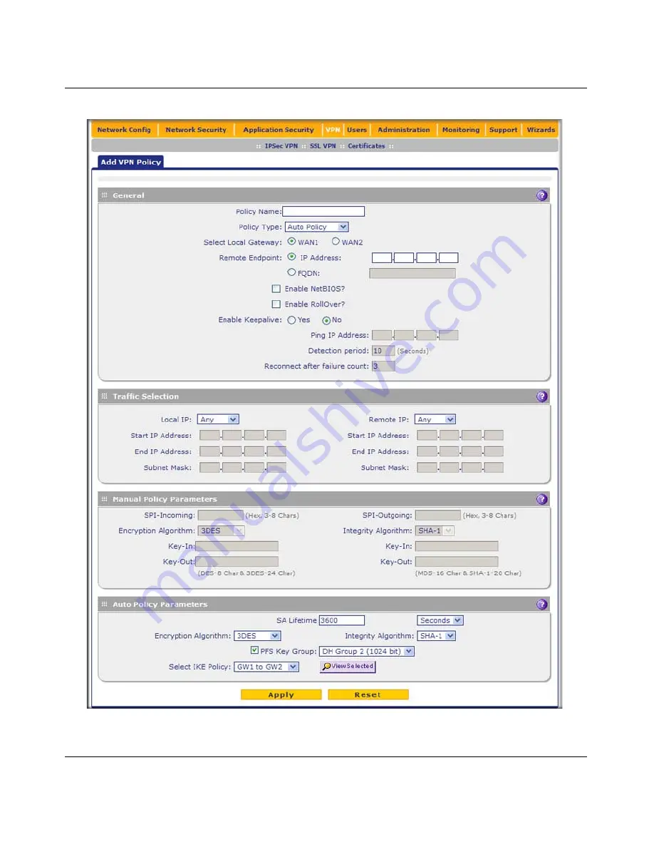 NETGEAR ProSecure Скачать руководство пользователя страница 246