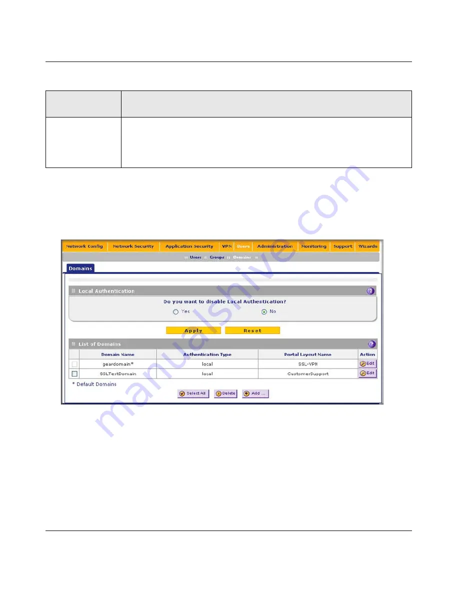 NETGEAR ProSecure Appliance Reference Manual Download Page 313